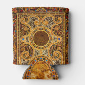 Antiek decoratief Italiaans edelsteenpatroon Blikjeskoeler (Achterkant)