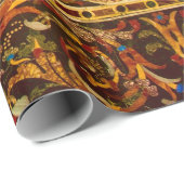 Antiek decoratief Italiaans edelsteenpatroon Cadeaupapier (Rol Hoek)