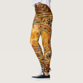 Antiek decoratief Italiaans edelsteenpatroon Leggings (Links)
