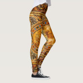 Antiek decoratief Italiaans edelsteenpatroon Leggings (Rechts)