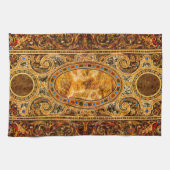 Antiek decoratief Italiaans edelsteenpatroon Theedoek (Horizontaal)