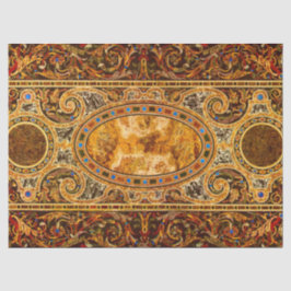Antiek decoratief Italiaans edelsteenpatroon Tissuepapier