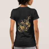 Antiek decoratieve bloemen t-shirt (Achterkant)