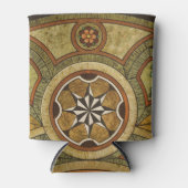 Antiek decoratieve houten print blikjeskoeler (Voorkant)