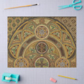 Antiek decoratieve houten print tissuepapier (Craft)