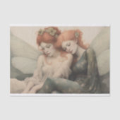 Antiek decoupage dromen, tijdloze fee elegantie tissuepapier (Voorkant)