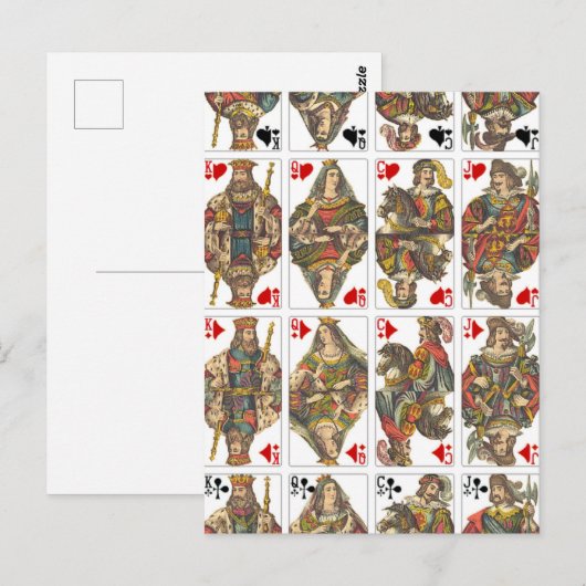 Antiek dek van kaarten (Voorkant / Achterkant)