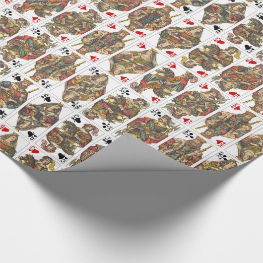 Antiek dek van kaarten cadeaupapier (Hoek)