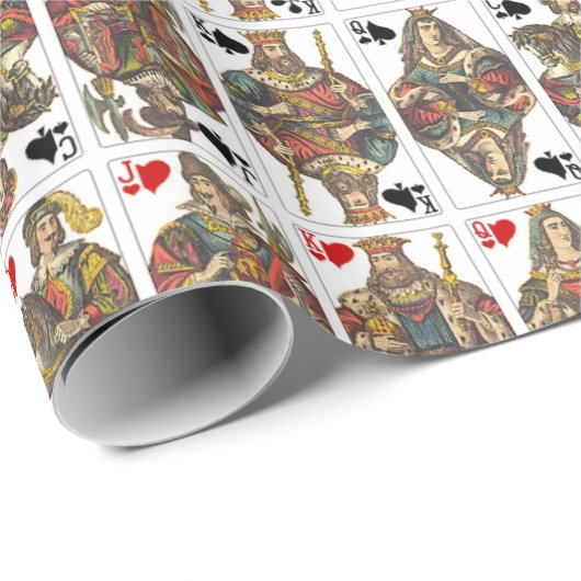 Antiek dek van kaarten cadeaupapier (Rol Hoek)