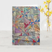 Antiek dekbed lege kaarten (Gele Bloem)