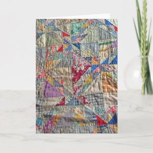 Antiek dekbed lege kaarten