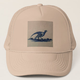 Antiek Delft Blue Tegel - Groot in de Gras Trucker Pet