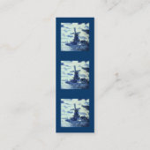  Antiek delft Blue-tegel - windmolen Mini Visitekaartje (Achterkant)