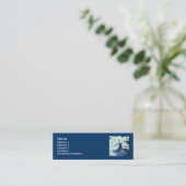  Antiek delft Blue-tegel - windmolen Mini Visitekaartje (Staand voorkant)