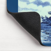  Antiek delft Blue-tegel - windmolen Muismat (Hoek)