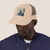 Antiek delft Blue-tegel - windmolen Trucker Pet (In situ)