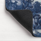 Antiek delft Blue Tile - Rundvee en vogels Muismat (Hoek)