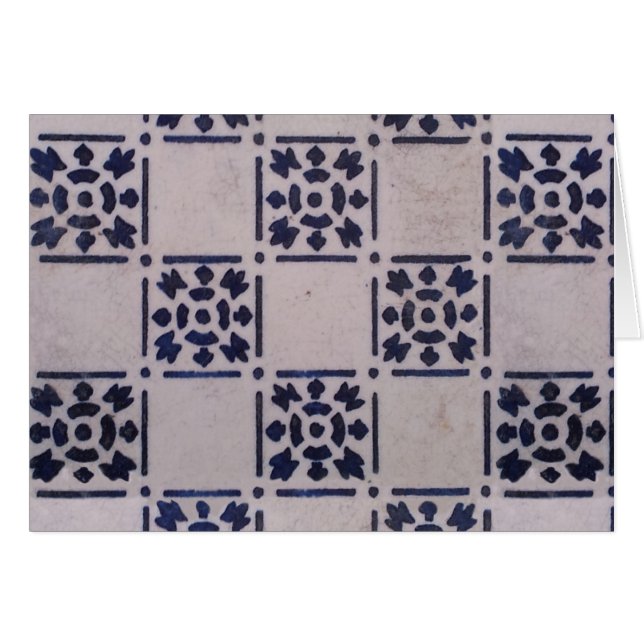 Antiek Delfts Tegel Blauw: Classic Dutch Art Patte (Voorkant Horizontaal)