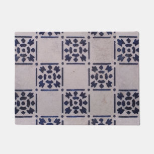 Antiek Delfts Tegel Blauw: Classic Dutch Art Patte Deurmat