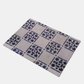 Antiek Delfts Tegel Blauw: Classic Dutch Art Patte Deurmat (Schuin)