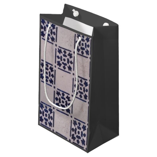 Antiek Delfts Tegel Blauw: Classic Dutch Art Patte Klein Cadeauzakje (Voorkant Gekanteld)