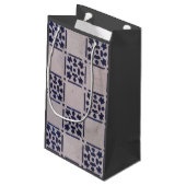 Antiek Delfts Tegel Blauw: Classic Dutch Art Patte Klein Cadeauzakje (Achterkant Gekanteld)