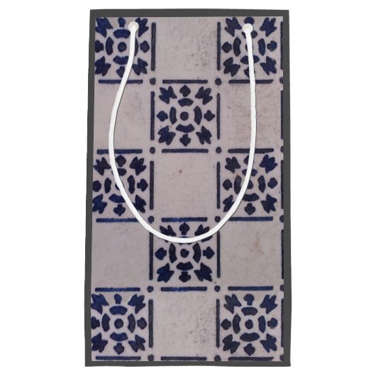 Antiek Delfts Tegel Blauw: Classic Dutch Art Patte Klein Cadeauzakje (Voorkant)