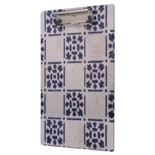 Antiek Delfts Tegel Blauw: Classic Dutch Art Patte Klembord (Links)