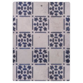 Antiek Delfts Tegel Blauw: Classic Dutch Art Patte Klembord (Achterkant)