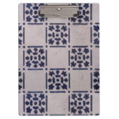 Antiek Delfts Tegel Blauw: Classic Dutch Art Patte Klembord (Voorkant)
