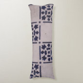 Antiek Delfts Tegel Blauw: Classic Dutch Art Patte Lichaamskussen (Voorkant Verticaal)