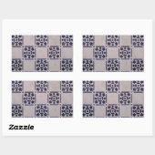 Antiek Delfts Tegel Blauw: Classic Dutch Art Patte Rechthoekige Sticker (Vel)