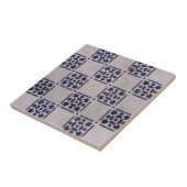 Antiek Delfts Tegel Blauw: Classic Dutch Art Patte Tegeltje (Zijkant)