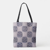 Antiek Delfts Tegel Blauw: Classic Dutch Art Patte Tote Bag (Achterkant)