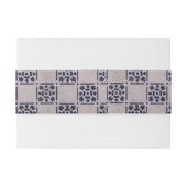 Antiek Delfts Tegel Blauw: Classic Dutch Art Patte Uitnodigingen Wikkel (Achterkant Voorbeeld)