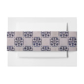 Antiek Delfts Tegel Blauw: Classic Dutch Art Patte Uitnodigingen Wikkel (Voorkant Voorbeeld)