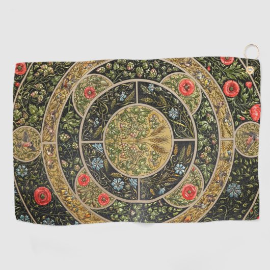  Antiek design-1 Golfhanddoek (Horizontaal)