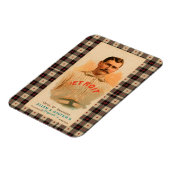 Antiek Detroit Baseball Player Poster Magneet (Linkerzijde)