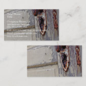 Antiek deur- en deurhendel in boeren thuis visitekaartje (Voorkant / Achterkant)