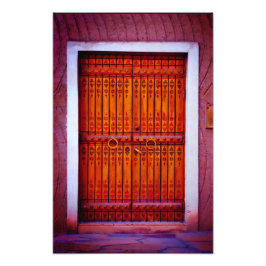 Antiek deur foto afdruk