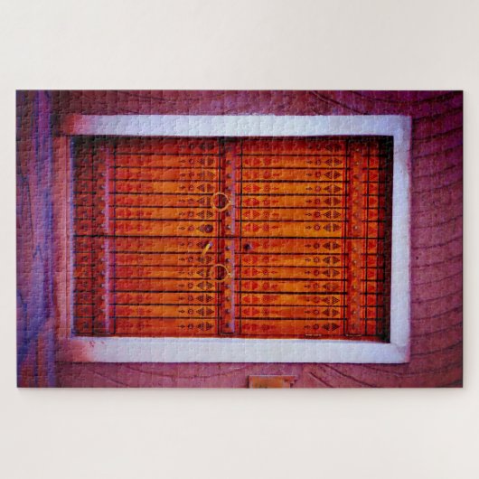 Antiek deur legpuzzel (Horizontaal)