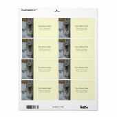 Antiek deuradreslabel etiket (Full Sheet)