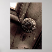 Antiek deurknop poster (Voorkant)