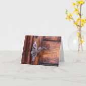 Antiek deurkruk Oude Blanco notarissen Kaart (Gele Bloem)