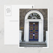 Antiek Deuropening, Merrion Square Briefkaart (Voorkant / Achterkant)
