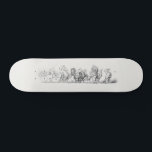 Antiek dierenparade persoonlijk skateboard<br><div class="desc">Dieren op parade-antiek schilderij</div>