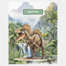 Antiek Dinosaurus Gepersonaliseerde Deken Jongens 