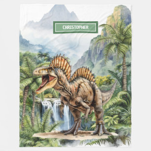 Antiek Dinosaurus Gepersonaliseerde Deken Jongens