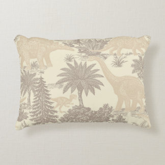Antiek dinosaurus toilepatroon accent kussen