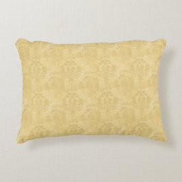  Antiek Distressed Gold Damask Pattern Accent Kussen